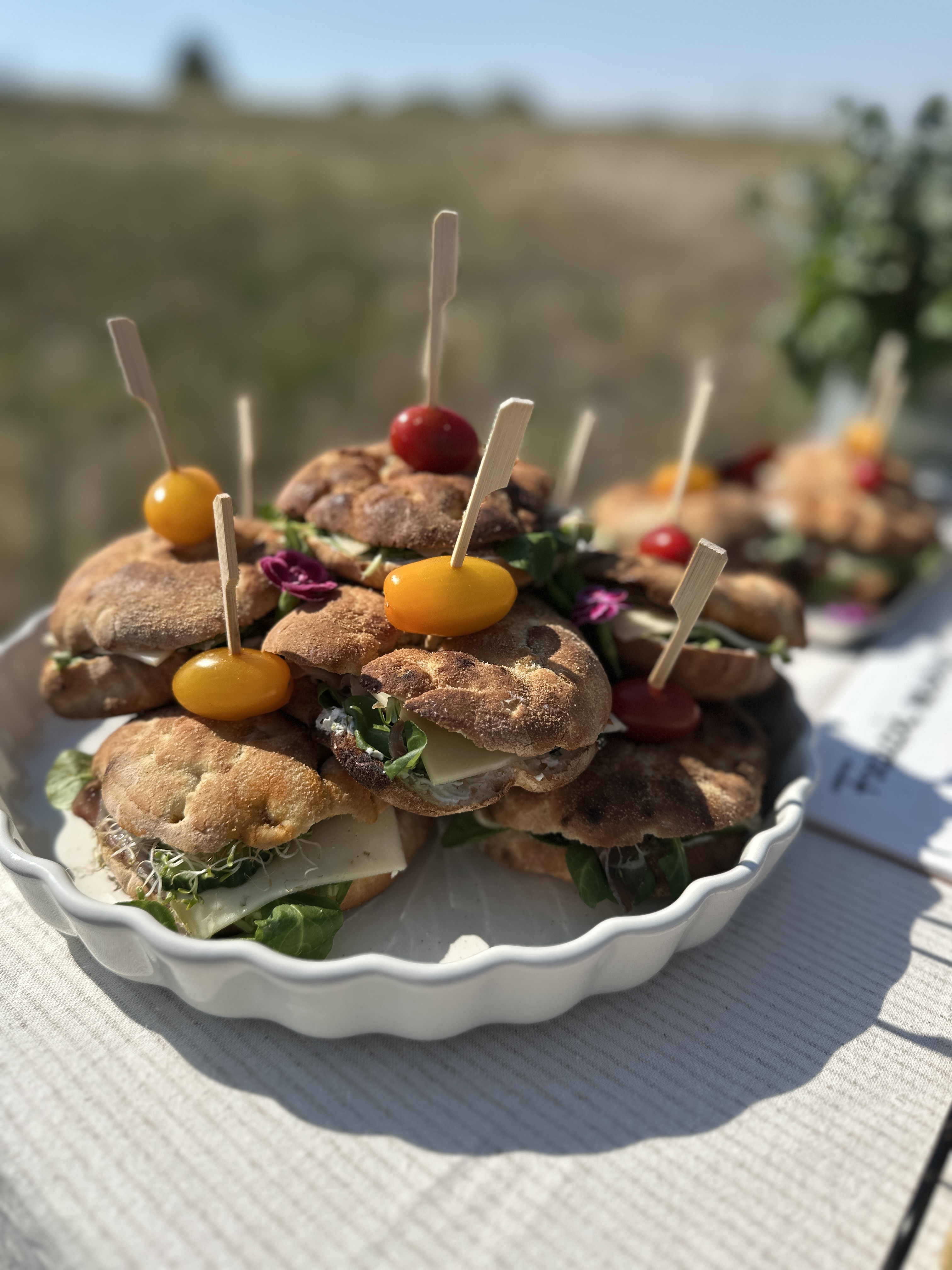 Mini focaccia szendvicsek